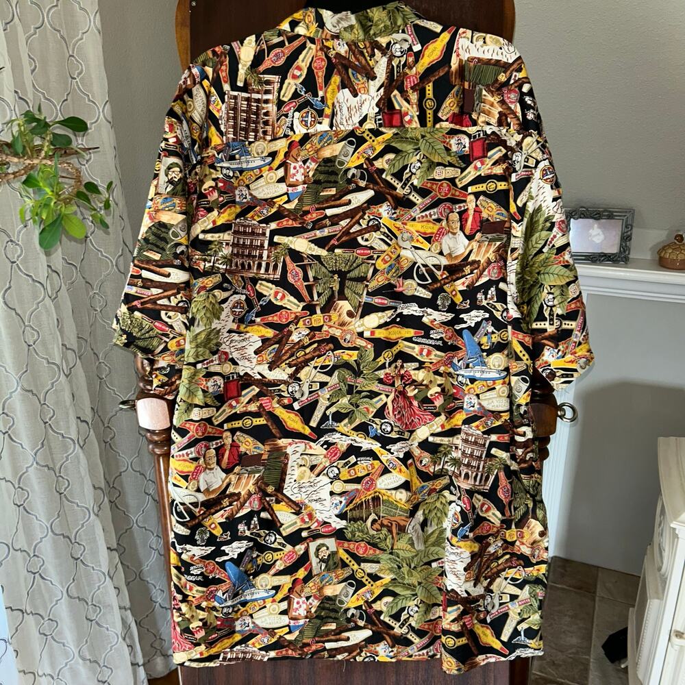 Reyn Spooner XXL Hava Habana American Classics Hawaiian shirt all-over print